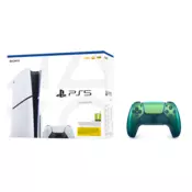 Igralna konzola PlayStation 5 Slim + dodaten DualSense kontroler (c.teal)