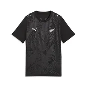 PUMA New Zealand 2026 Home Jersey Youth, Football, Black/Silver, 9-10Y