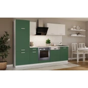 Kuhinjski blok CALIFORNIA ZELENA 270 cm z vgradnimi aparati