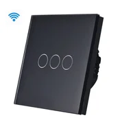 Exeshop wi-fi pametni prekidac 3g tuya crni nn (WiFi touch switch) ( ss017 )