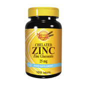 Natural Wealth Helirani cink 25 mg, 100 tableta