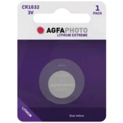 AgfaPhoto Litijeva baterija, CR1632, 3V, gumbasta, blister 1 kos. - CR1632 B1
