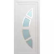 Zunanja vhodna vrata Solid Elements Koper KF34 (70x1000x2100mm, desna, brez kljuke in cilindra, PVC), bela