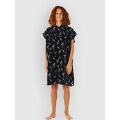 Rip Curl Mixed Hooded Towel - Boy Surf Poncho black