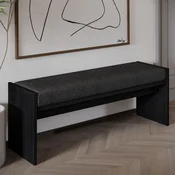 Atelier del Sofa Klupa Pearl, 120x45x35 cm, Crna