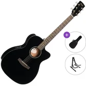 Cort L60CE Standard SET Black Gloss Elektroakustična jumbo