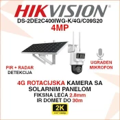 HIKVISION 4MP 4G ROTACIJSKA SOLARNA KAMERA DS-2DE2C400IWG-K/4G/C09S20