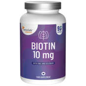 Essentials Biotin 10,000 mcg, visoka doza - veganska, 90 kapsula: 1+2 GRATIS