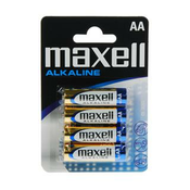 Maxell Baterija AA (LR6), 4 kos, alkalne