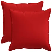 Vidaxl Prevleka za blazino 2 kos HOUTEN Rdeča 60 x 60 cm Lažni lanu