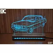 Black Cut 3D Lampa jednobojna - Mercedes ( C07 )