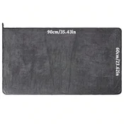 KJB Krpa iz mikrovlaken za sušenje avtomobila, temno siva, 60 x 90 cm