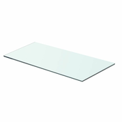 vidaXL Polica Prosojno Steklo 60x25 cm