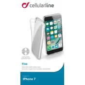 Cellularline Fine Cover iPhone 7/8/SE202 Zadnji pokrov TRANSPARENT FINE, ultra tanek, prilagodljiv.