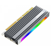 MAIWO Adapter M.2 NVMe na PCI-Express RGB Alu heatsink, KT058