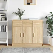 Vidaxl vidaXL Omarica, hrast sonoma, 91x28x75 cm, material na osnovi lesa