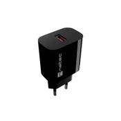 NAT WALL CHARGER NATEC RIBERA 1X USB-A 18W BLACK