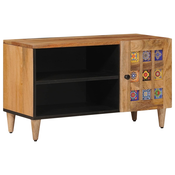 TV ormar s pohranom Prirodna 80 x 33 x 46 cm Cvrsto drvo manga