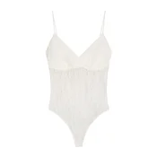 Bershka Bodi majica bela
