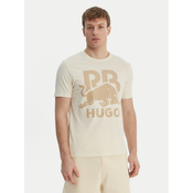 HUGO Majica Dlix_RB 50559696 Écru Regular Fit
