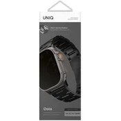 UNIQ Pašček UNIQ Osta za Apple Watch 42/44/44/49 mm črne barve UNIQ-49MM-OSTABLK