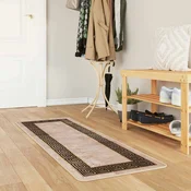 vidaXL Preproga runner MARSA Črna 50 x 200 cm Poliester in PVC
