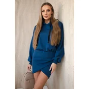 Insulated dress with a clutch bottom jeans