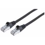 Intellinet LAN (RJ45) Mreža Priključni kabel CAT 6A S/FTP 15 m Crna Zaštićen s folijom, Pletena zaštita, Sa zaštitom, Podržava HDMI, Bez ha