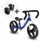 Balansna guralica sklopiva Folding Balance Bike Blue smarTrike plava od aluminija s ergonomskim ručkama i štitnici na poklon 2-5 godina