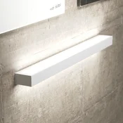 MCJ LED stenska svetilka Mera, širina 80 cm, bela, 3000K - Hodnik - Sodobni - bel, moten - Kovina