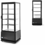 NEW Vitrina za slaščice 4 police 98L LED - črna
