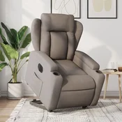 vidaXL vidaXL Električni naslanjač s funkcijo vstajanja taupe blago, (20926587)