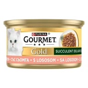 Gourmet Gold Succulent Delights hrana za muce, losos, 24x85g