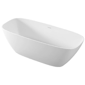 POLYSAN MEDINA samostoječa kad, trpežen solid surface, 165x70x52 cm, bela mat