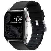 Nomad Active Strap Pro Black, silver - AW 44/42 mm (NM1A41SNW0)