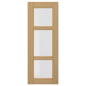 FORSBACKA Staklena vrata, hrastovina, 30x80 cm
