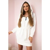 Insulated dress with hood ecru