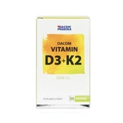 Dacom Pharma Vitamin D3+K2, 30 kapsula
