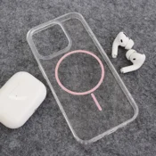 Maska Mag Case Clear Slim za iPhone 16 Pro Max roze