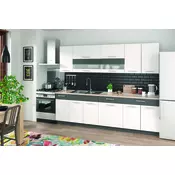Kuhinjski blok MODE 137 (260cm), sjajni bijeli + grafit