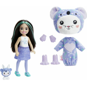 Mattel Barbie CUTIE REVEAL CHELSEA V KOSTUMU - DOJENČEK V FIALNEM KOALJSKEM KOSTUMU