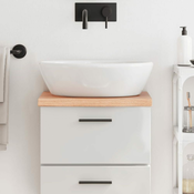 Greatstore Kopalniški pult svetlo rjav 40x30x4 cm obdelan trden les