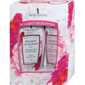 Afrodita Cosmetics Poklon paket Bouquet of flowers, Gel za tuširanje 200 ml + mleko za telo 200 ml