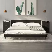 Vidaxl vidaXL Nočne omarice, komplet 2 kosov, črne, 40x36x65 cm