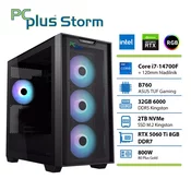 PCPLUS Storm Core i7-14700F 32GB 2TB SSD RTX 5060Ti 8GB gaming DOS