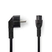 Nedis CEGB10100BK20 - Napajalni kabel | Schuko kotni vtič - IEC-320-C5 | 2 m | Črna