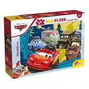 Auta 2 v 1 maxi 24-delni puzzle in pobarvanka 70x50 cm - Lisciani