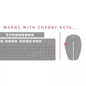 Cherry MW-4500 bežicni ergonomski opticki miš, crni
