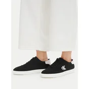 Calvin Klein Superge Low Pro Cups Wt Suede Mg HW0HW03144 Črna