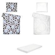 Posteljina set 5 elemenata za krevet 160x80 cm uzorak-31